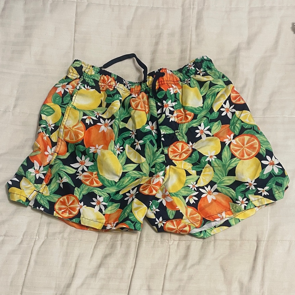Fun Old Navy citrus swim shorts size extra small